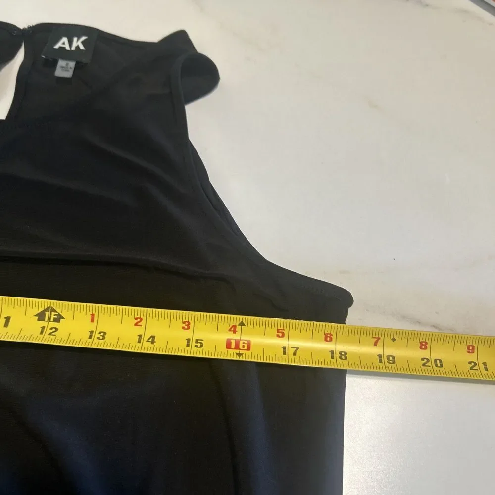Anne‎ Klein Dress Women Size 8 Black Sleeveless Work, Casual